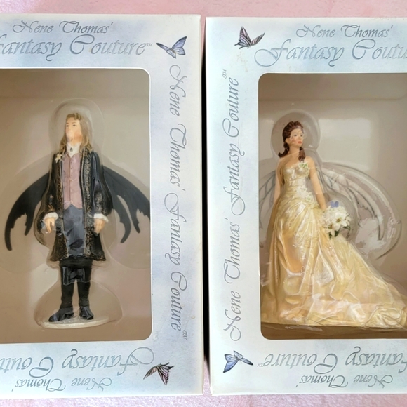 BRIDE & GROOM Faeries Nene Thomas -  Retired Rare fairies - Picture 4 of 16